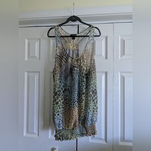 Lane Bryant Animal Print Sleeveless Top